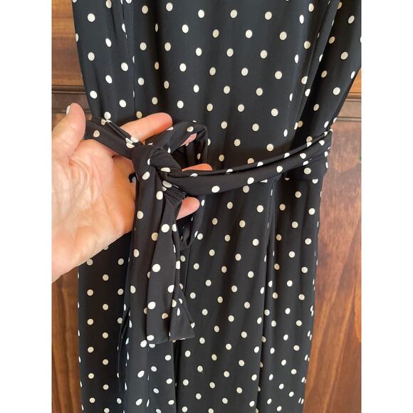 Lauren Ralph Lauren polkadot jumpsuit wide leg size 6 - Picture 4 of 7